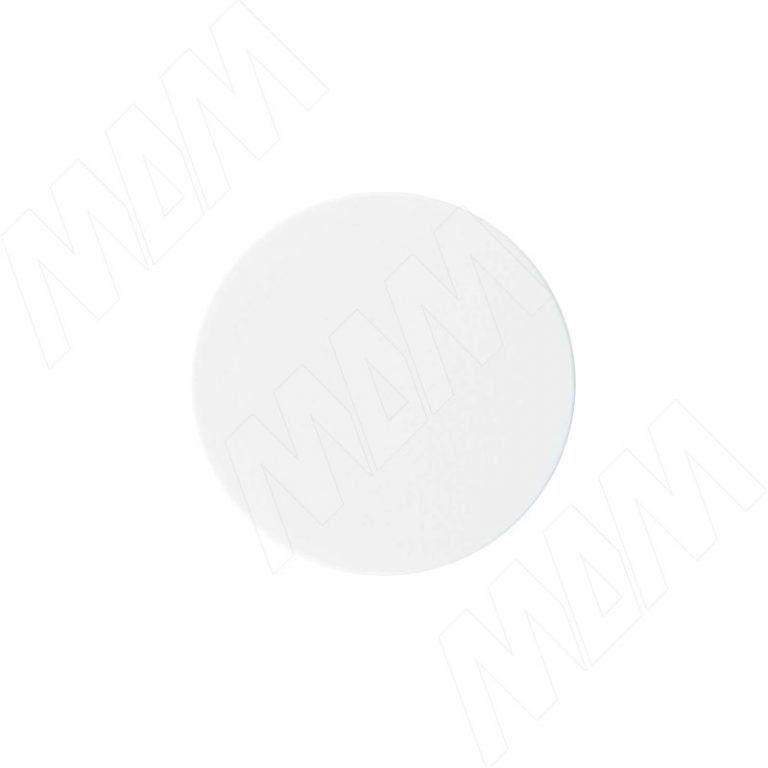 Заглушка самоклеящаяся, D20 мм, Белый, гладкая (Kr 8100), 54 шт.