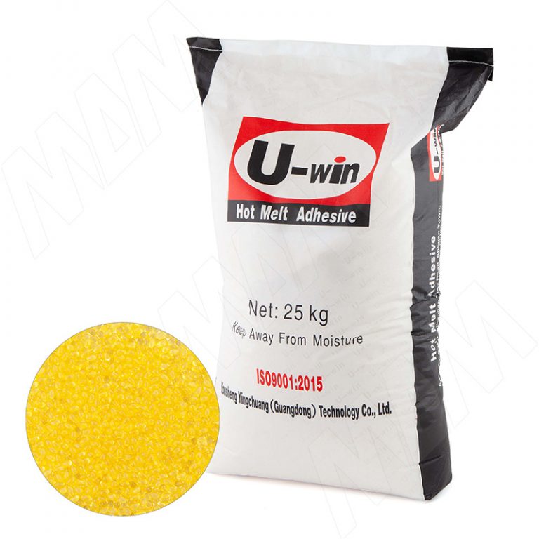 Клей U-win H-300 EVA среднетемпературный, Полупрозрачный, 25 кг