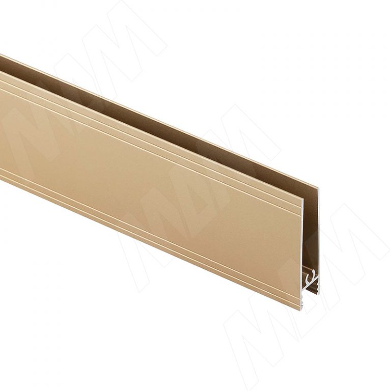 INTEGRO Горизонтальный профиль нижний золото матовое (анод), L-6000