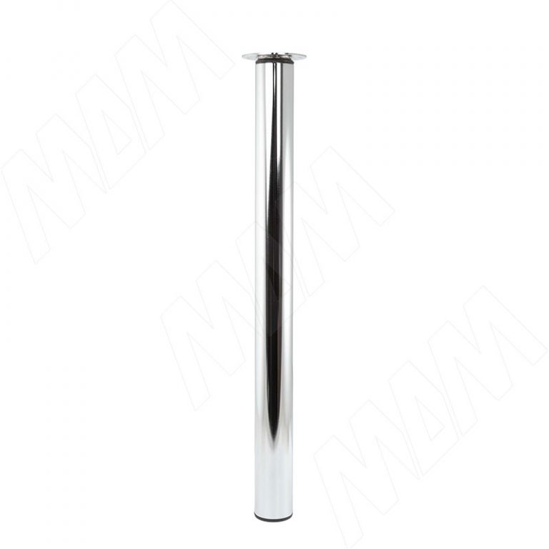 Опора для стола выдвижная, D60/50, H=710-870мм, хром, 4шт.